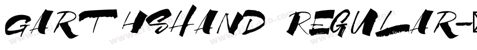 GarthsHand Regular字体转换